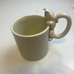 Cute Cat Handle Fitz and Floyd Mug